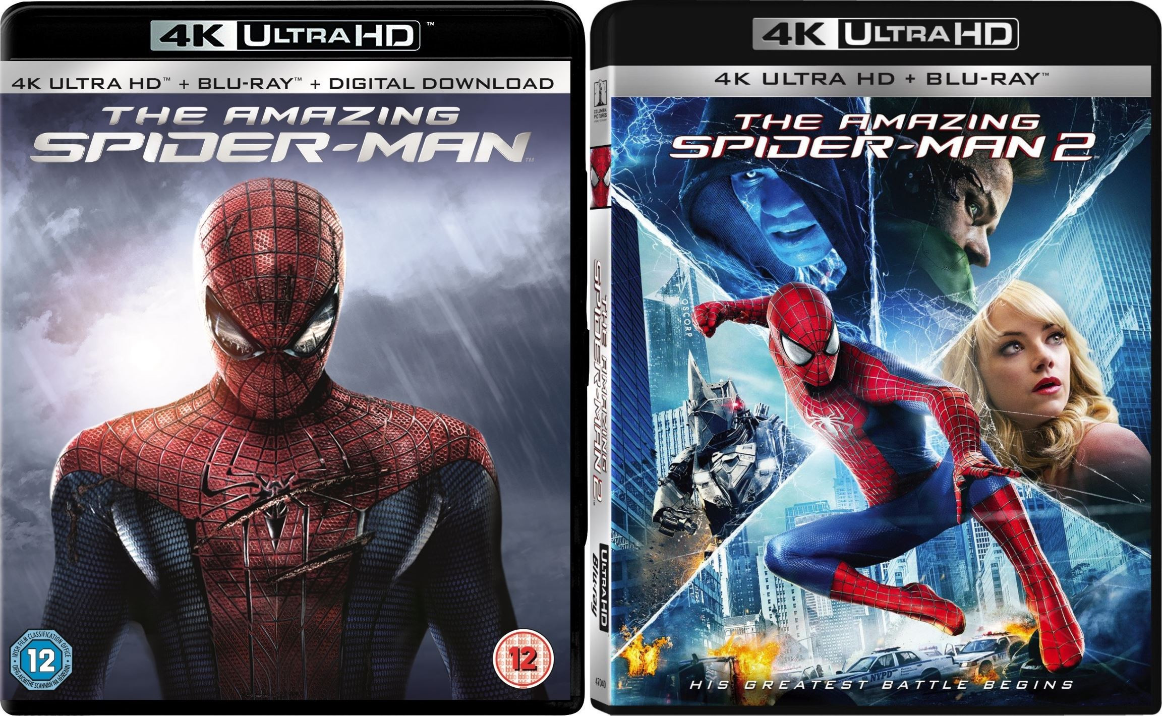 《超凡蜘蛛侠》两部合集 4K 蓝光HDR TrueHD7.1【国英双语音轨】 内封英简繁&双语特效SUP字幕 【68.4G】