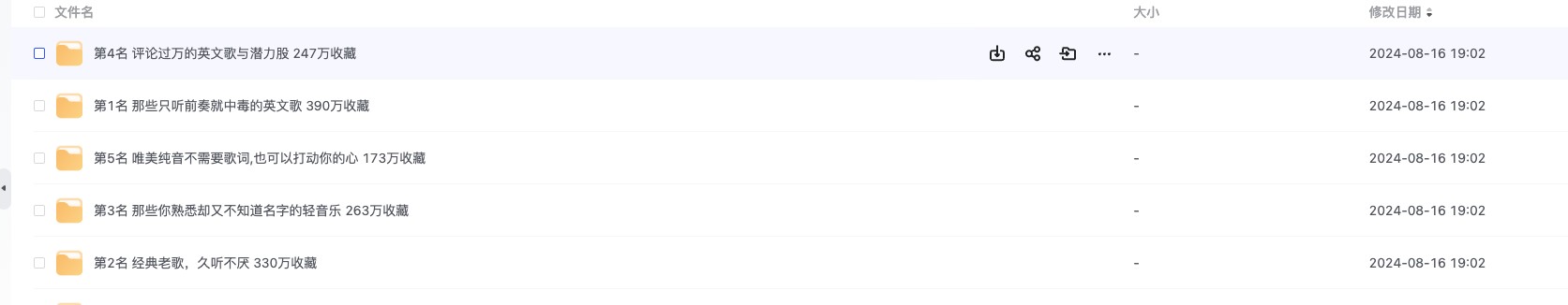 网易云最热歌单合集 8G无损音质