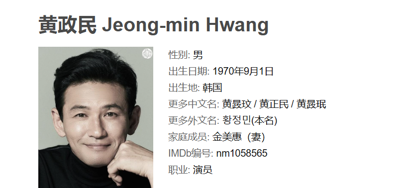 韩国演员黄政民电影合集14部 1080P 汉语字幕 52G