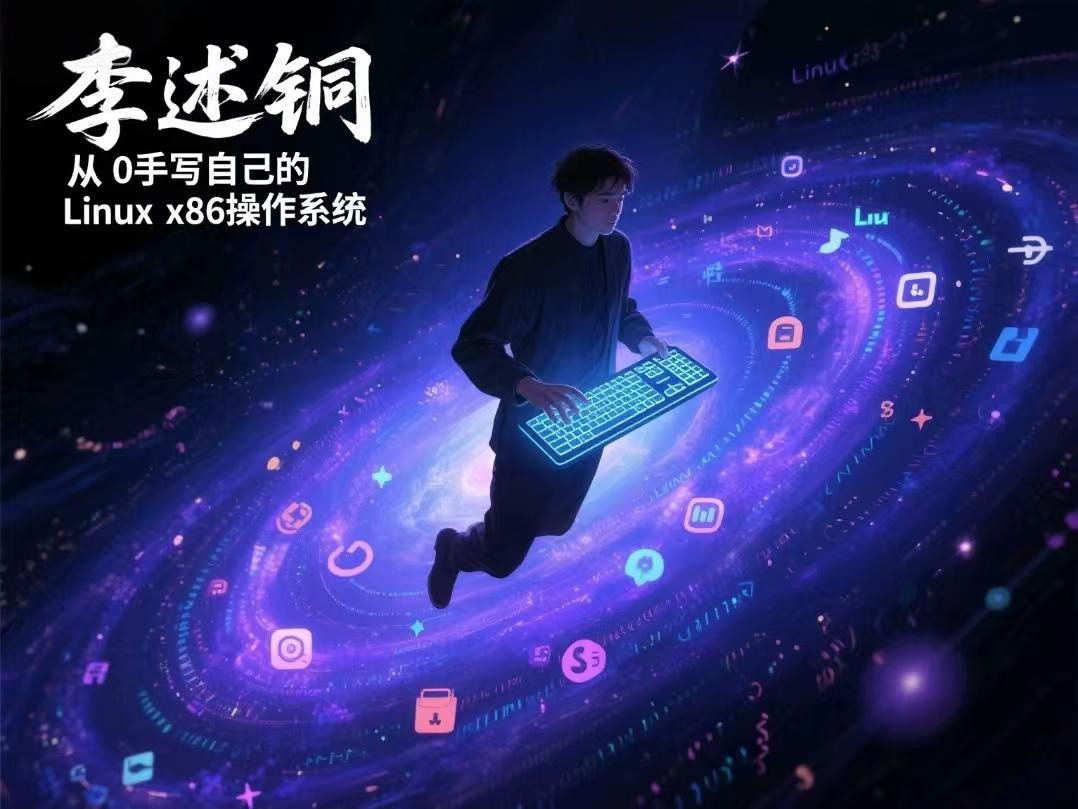 李述铜从0手写自己的Linux x86操作系统【12.3GB】