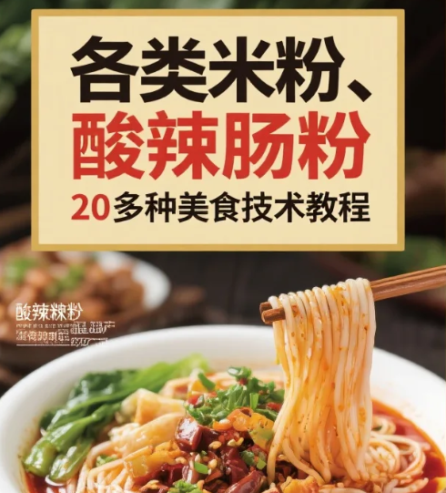 【教程】各类米粉、肠粉、酸辣粉类20多种美食技术教程  美味全攻略 mp4/mov  [21.3GB]